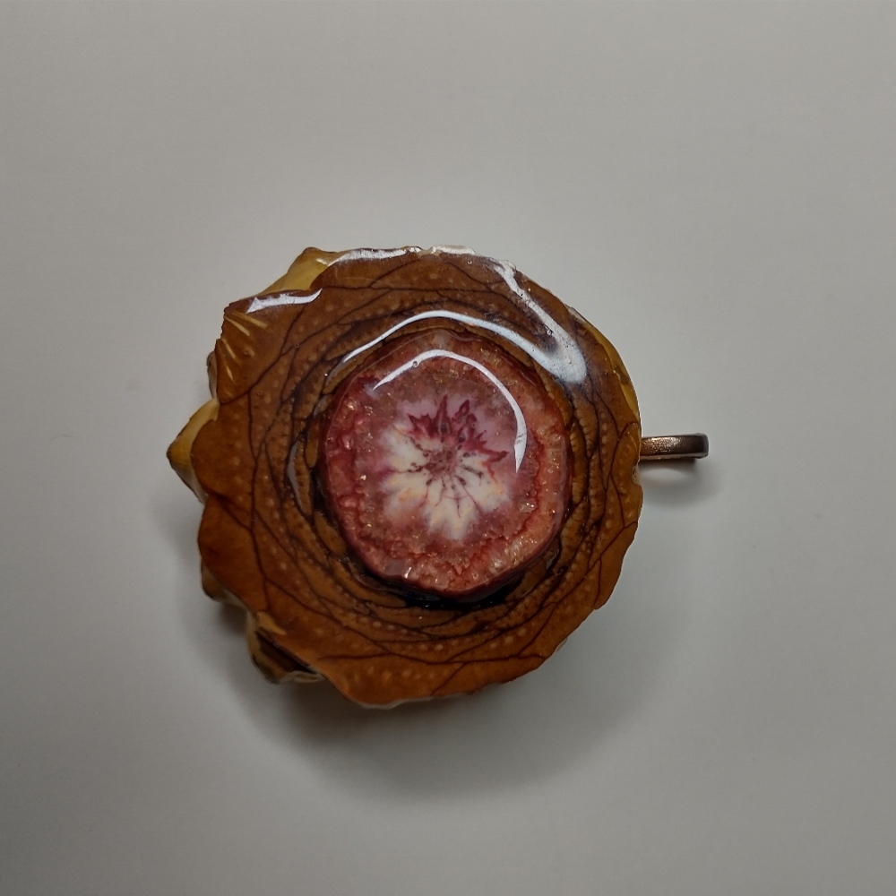 Solar Quartz Pinecone Pendant - Picture 2 of 5
